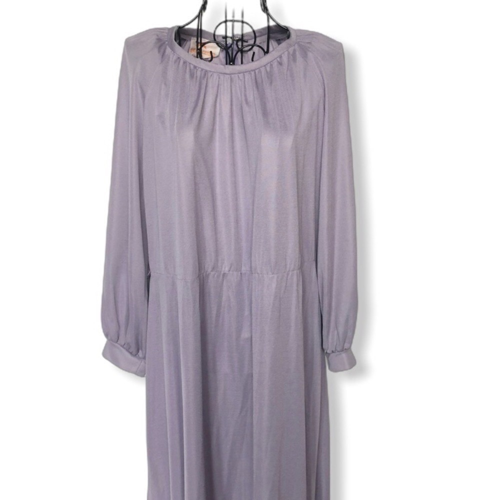 Vintage Newton Centre Lilac Blouson Dress Size Medium - Picture 5 of 14